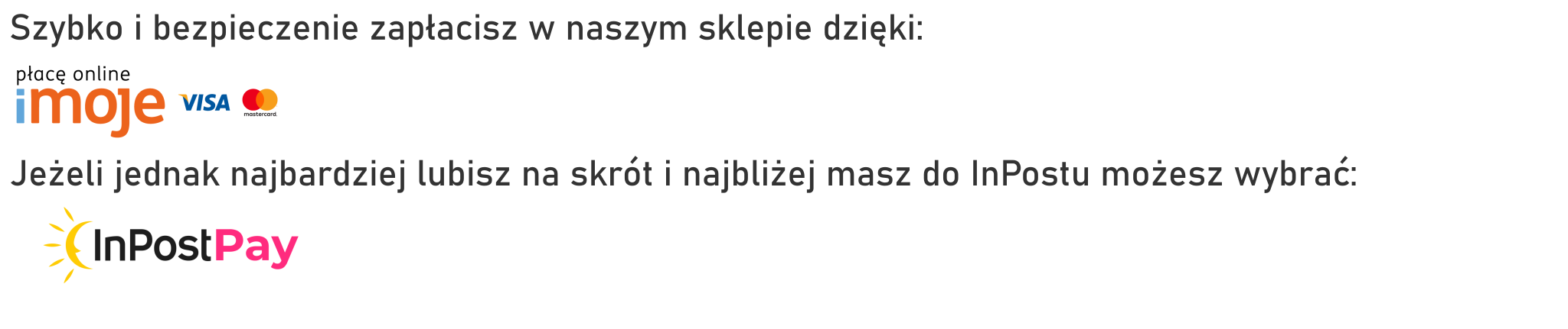 Szybkie i bezpieczne płatności internetowe imoje oraz InPost.